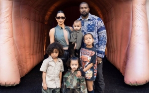Kim Kardashian and Kids Support Kanye West With Surprise Appearance at Album Listening Party