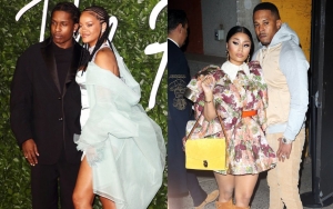 Rihanna and Nicki Minaj Cozy Up to Respective Partners A$AP Rocky and Kenneth Petty on Double Date