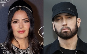 Salma Hayek Recalls Profusely Apologizing After She Accidentally Spat on Eminem  