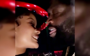 Rick Ross and Rumored GF Hamisa Mobetto Pack on PDA at Dubai Club