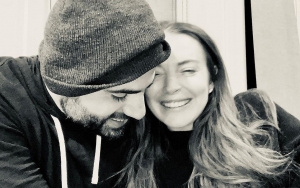 Lindsay Lohan Flashes Big Smiles as She Shows New Ring Following Engagement to Bader Shammas