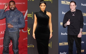 Kanye West Seems Bitter About Kim and Pete's 'SNL' Kiss, Threatens to Beat Comedian's Ass in Song