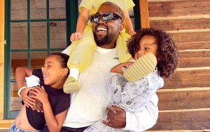 Kanye West Takes Kids North and Saint to Super Bowl 2022 After Pete Davidson Rant