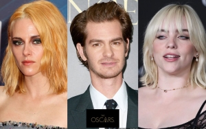 Kristen Stewart, Andrew Garfield and Billie Eilish Dazzle at Their First Oscars Nominees Luncheon 