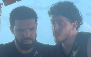 Drake Reacts to Hilarious Video of Jack Harlow Lurking Beside Him During Turks and Caicos Trip
