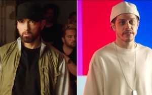 Eminem Urges Pete Davidson to Stop Making Parody Videos in His Final 'SNL' Sketch