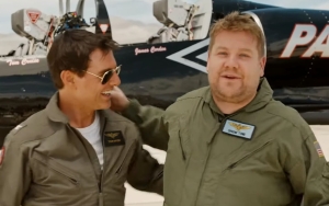 Tom Cruise Surprises James Corden With Terrifying 'Top Gun' Fighter Jet Stunts