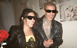 Kourtney Kardashian and Travis Barker Can't Take Hands Off Each Other Backstage