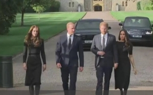 Meghan Markle Joins Prince Harry, Prince William, Kate Middleton to Greet Mourners at Windsor Castle