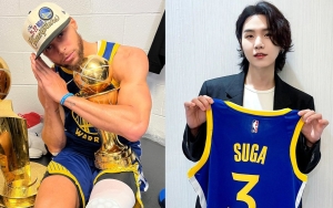Stephen Curry Gives a Shout-Out to BTS Member Suga for Repping Warriors Jersey 