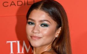 Zendaya Bares Chest in Sheer Catsuit at Paris Fashion Week
