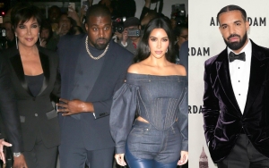 Kim Kardashian Reacts to Kanye West's Kris Jenner-Drake Hookup Claims 