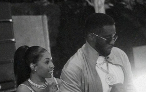 Diddy Kisses Yung Miami After She Gives Him Iced Chain on His Birthday Party