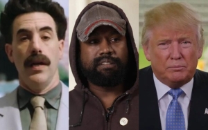 Sacha Baron Cohen Channels Borat to Take Aim at Kanye West and Donald Trump