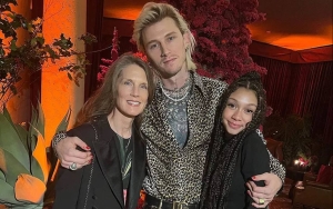 Machine Gun Kelly All Smiles While Posing With His Mom and Daughter in Rare Pic