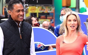 Amy Robach Looks Cheerful and Straddles T.J. Holmes After ABC News Exit