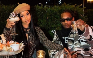 Cardi B and Offset Share Steamy Kisses on Pre-GRAMMY Gala Red Carpet 