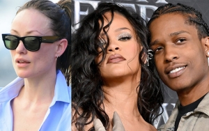 Olivia Wilde Calls A$AP Rocky 'Hot' After Seeing Him Recording Rihanna's Super Bowl Performance