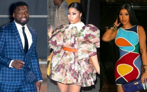 50 Cent Weighs In on Nicki Minaj and Cardi B's 'Interesting' Rivalry