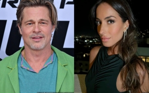Brad Pitt's GF Ines de Ramon All Smiles With Flower Bouquet He Allegedly Sent on Valentine's Day