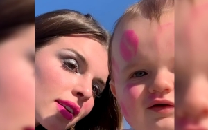 Julia Fox Joined by Her 2-Year-Old Son at Diesel Show During Milan Fashion Week