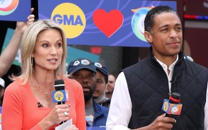 Amy Robach and T.J. Holmes Kiss and Link Arms During Errands Run