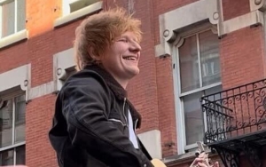 Ed Sheeran Delights Fans With Performance on Top of Car in New York