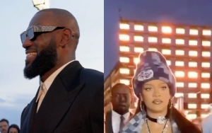 LeBron James Rubs Rihanna's Pregnant Belly In Sweet Embrace At