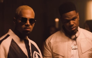 Fridayy and Chris Brown Surrounded by Sexy Ladies in 'Don't Give It Away' MV