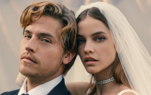 Barbara Palvin Stuns in Three Different Designer Bridal Gowns at Dylan Sprouse Wedding