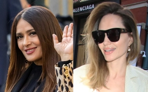 Cool Moms Salma Hayek and Angelina Jolie Reunite for Dinner With Kids