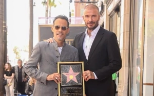 David Beckham Hides to Surprise Marc Anthony at Singer's Walk of Fame Ceremony