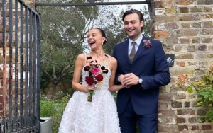 Douglas Booth and Bel Powley Flash Big Smiles at Their London Wedding