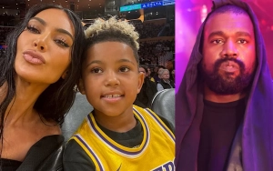 Kim Kardashian and Kanye West Spotted Chatting at Son Saint's Basketball Game