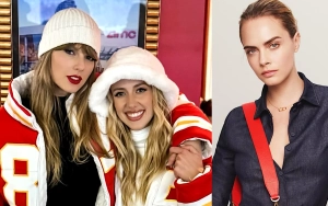Taylor Swift, Cara Delevingne, Brittany Mahomes Color-Coordinating on Chic Night Out