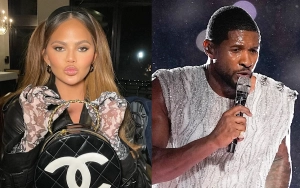 Super Bowl LVIII: Chrissy Teigen in Total Awe While Watching Usher's Halftime Show 