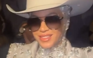 Beyonce Rocks Sparkling Cowgirl Outfit During Surprise Appearance at NYFW Show