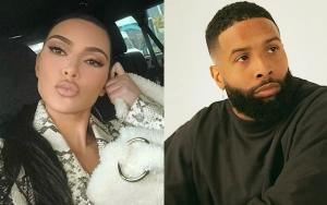 Kim Kardashian's Rumored BF Odell Beckham Jr. Joins Her in Super Bowl VIP Box