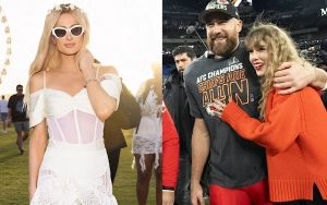 Paris Hilton Not Kicked Out Of VIP Platform at Neon Carnival for Taylor Swift and Travis Kelce