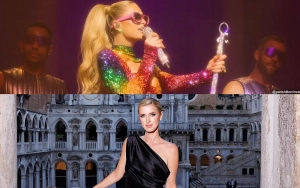 Paris Hilton and Sister Nicky Match in Sparkling Outfits at Alice + Olivia Pride Party