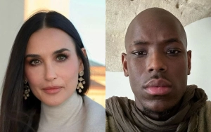 Demi Moore and Micheal Ward Share a Flirty Moment at Paris Fashion Show