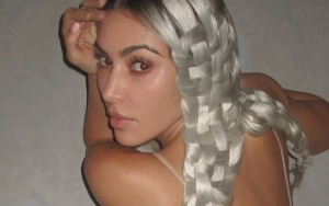 Kim Kardashian Trolled After Debuting Platinum Blonde Basket Braid Hairstyle