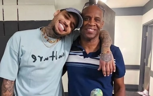 Chris Brown and Father Clinton All Smiles in Rare Adorable Photo