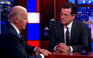 Stephen Colbert Praises Biden's Withdrawal, Retires Biden Aviators