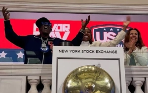Flavor Flav Accidentally Hit Crowd With Gavel at New York Stock Exchange 