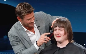 Chris Hemsworth Shows Off Hair-Cutting Skills on 'Jimmy Kimmel Live!'