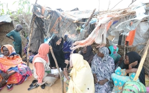 Angelina Jolie Highlights Humanitarian Crisis in Sudan With Poignant Photo With Refugees
