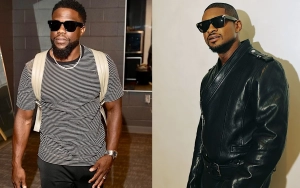 Kevin Hart Hilariously Pops Up at Usher's Concert Trying to Sing Onstage