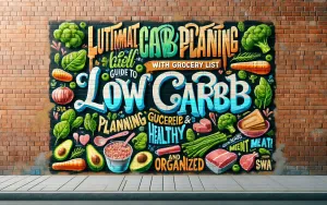 Guide to Low-Carb Meal Planning with Grocery List: Stay Healthy and Organized