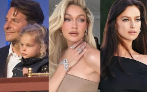 Bradley Cooper on Daddy Duty as GF Gigi Hadid and Ex Irina Shayk Walk Victoria's Secret Show